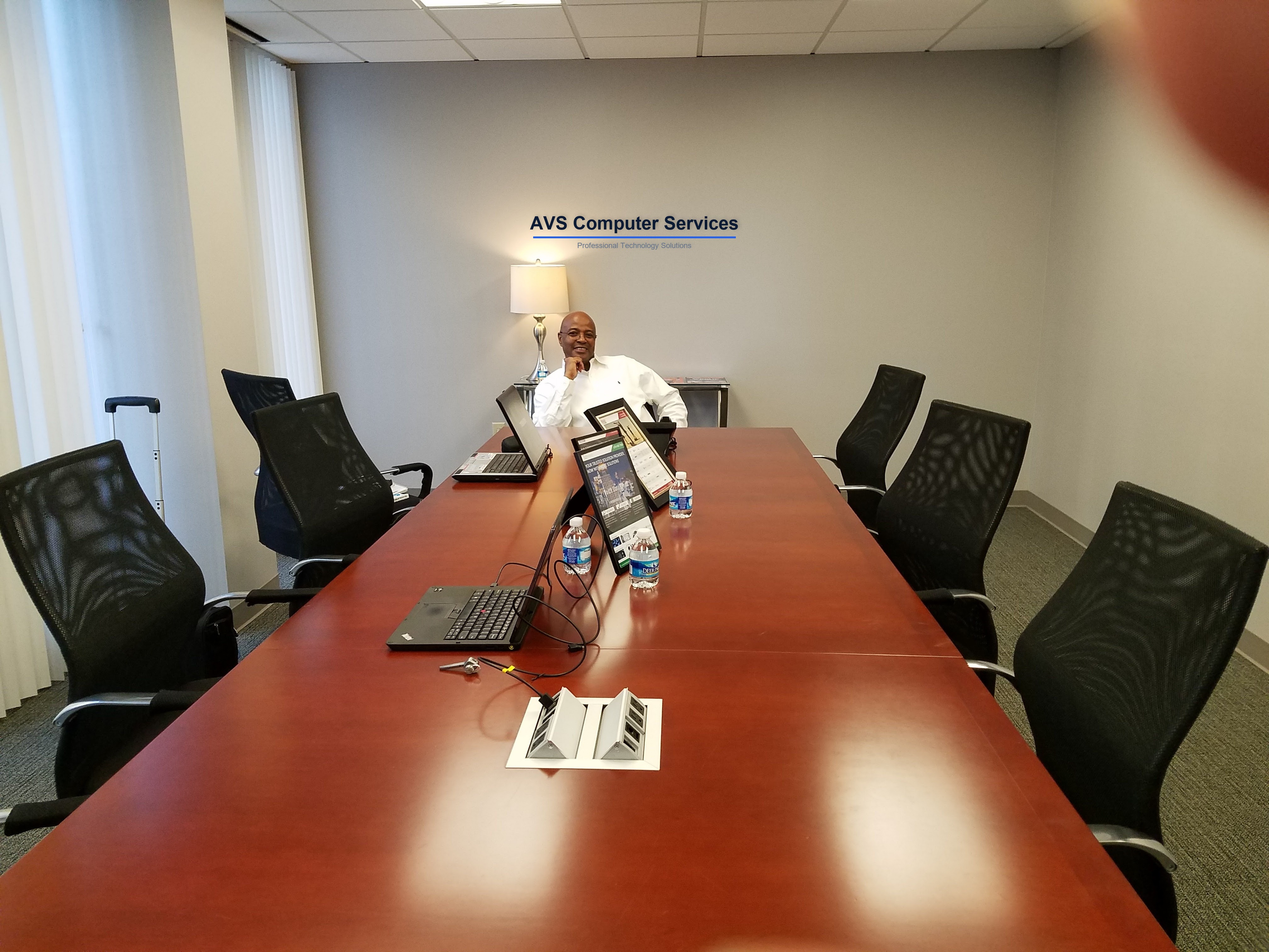 Vernon Harris at AVS Technologies office in Atlanta