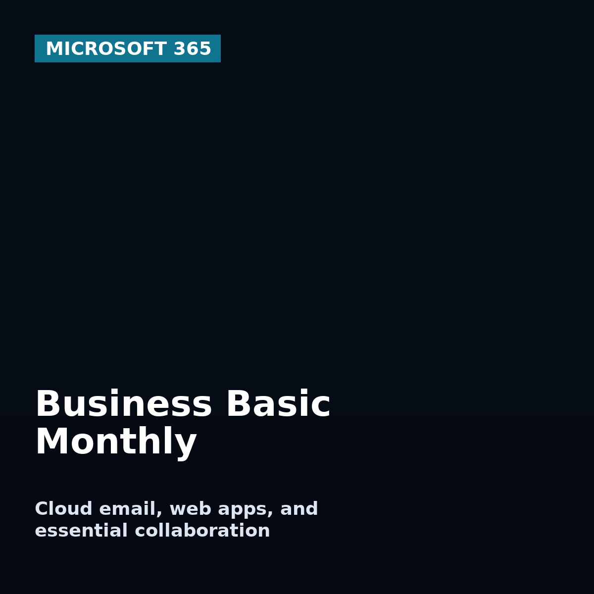 Microsoft 365 Business Basic monthly plan managed by AVS Technologies