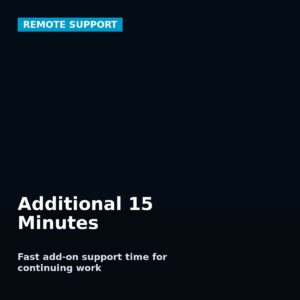 AVS Technologies additional 15 minute remote support plan